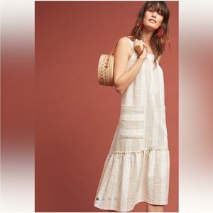 Anthropologie Tonal Striped Dress by Maeve Size Small NWOT